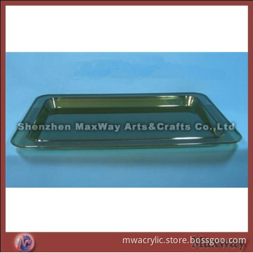 Dark Green Square High Grade Acrylic Tray